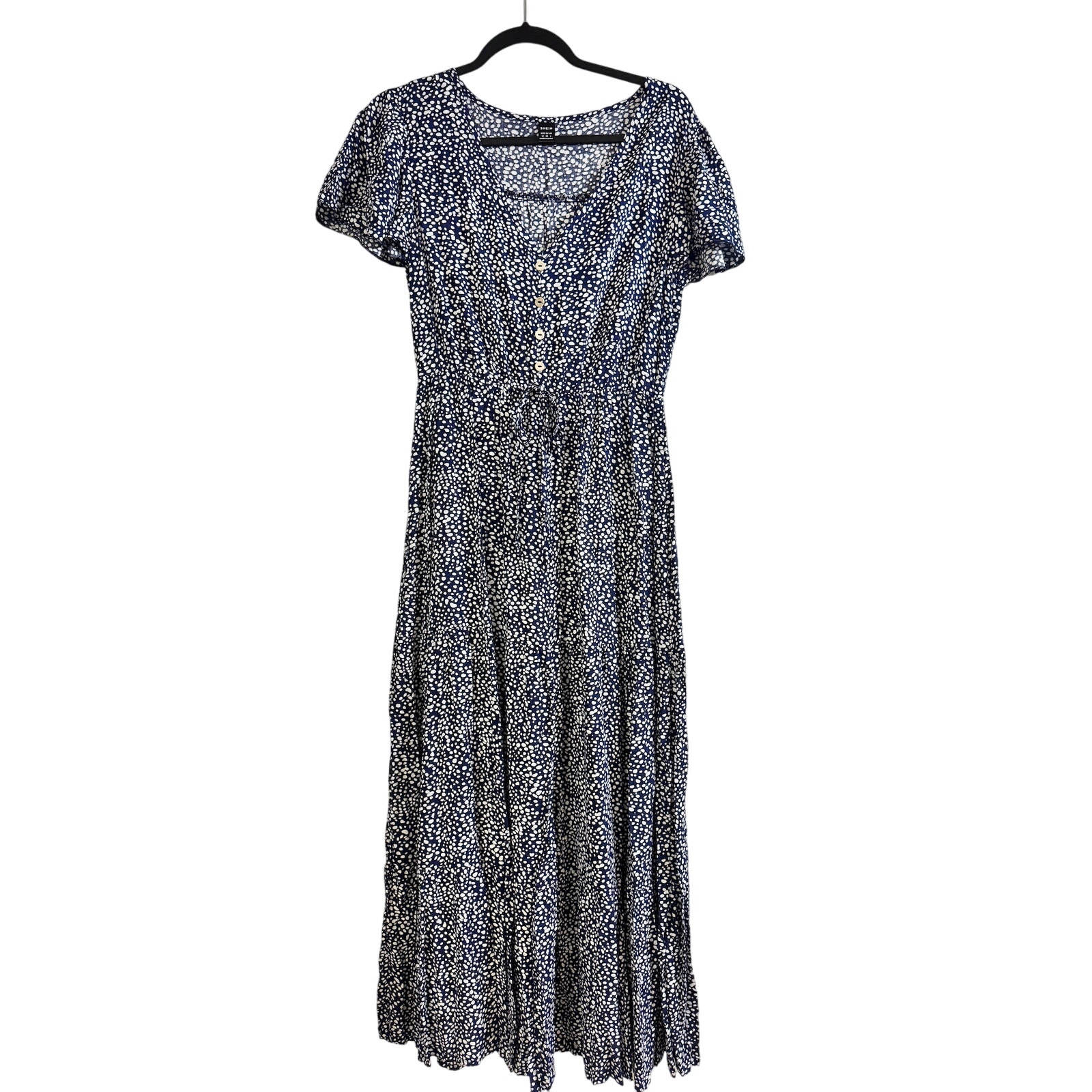 Nwot Shein Polka Dot Maxi Dress M (1292)